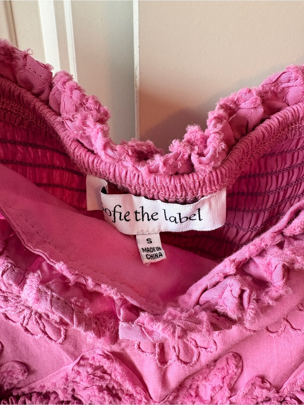 Sofie The Label Pink Two-Piece Set - Crop Top & Ruffle Skirt NWT size Small - Picture 10 of 12